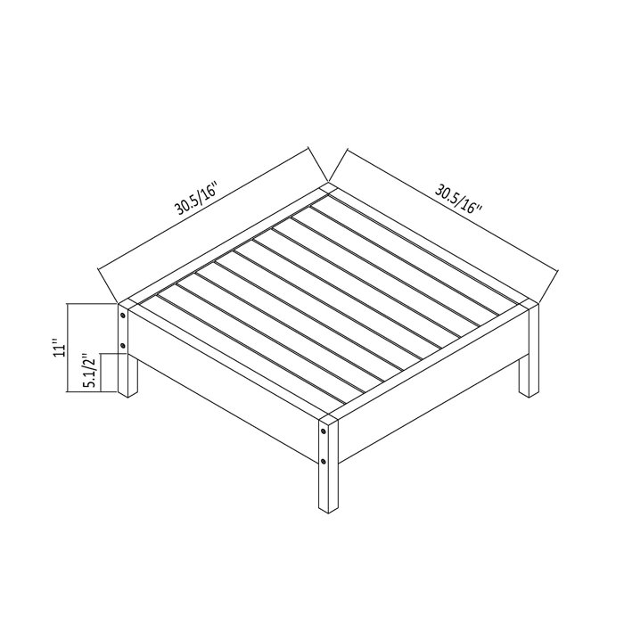 Rosecliff Heights Shorehamby Eucalyptus Outdoor Coffee Table Wayfair